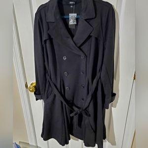 Torrid Brushed Ponte Swing Trench Coat
